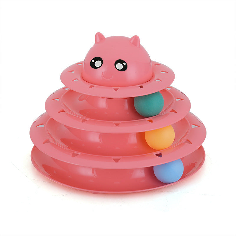 Cat Ball Tower Track Toy