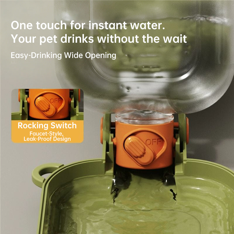 New Unique Design 2 in 1 Pet Water Bottle for Dogs