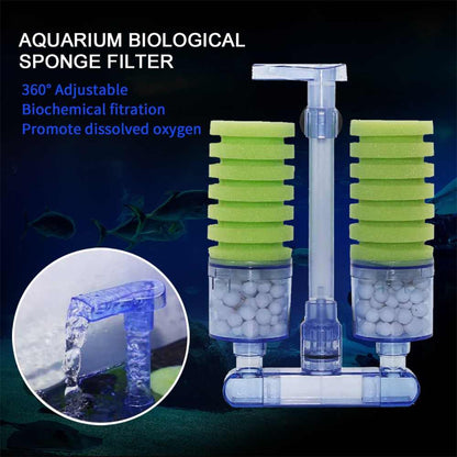 Double Sponge Bio Filter with Media box