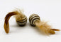 2 Pack - Striped Sisal Feather Ball, Cat Toy