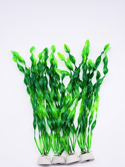 Large Vibrant Synthetic Aquarium Plants 4 Pack