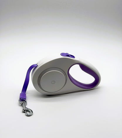16 Foot Retractable Dog Leash With Flash Light & Safety Light
