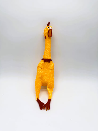 Squeaky Rubber Chicken Dog Chew Toy