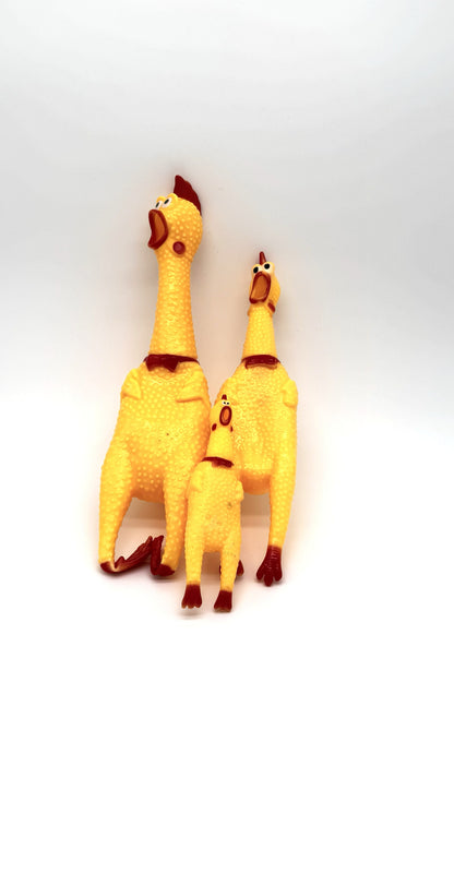 Squeaky Rubber Chicken Dog Chew Toy