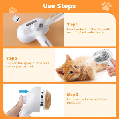 3-in-1 Pet Grooming Brush